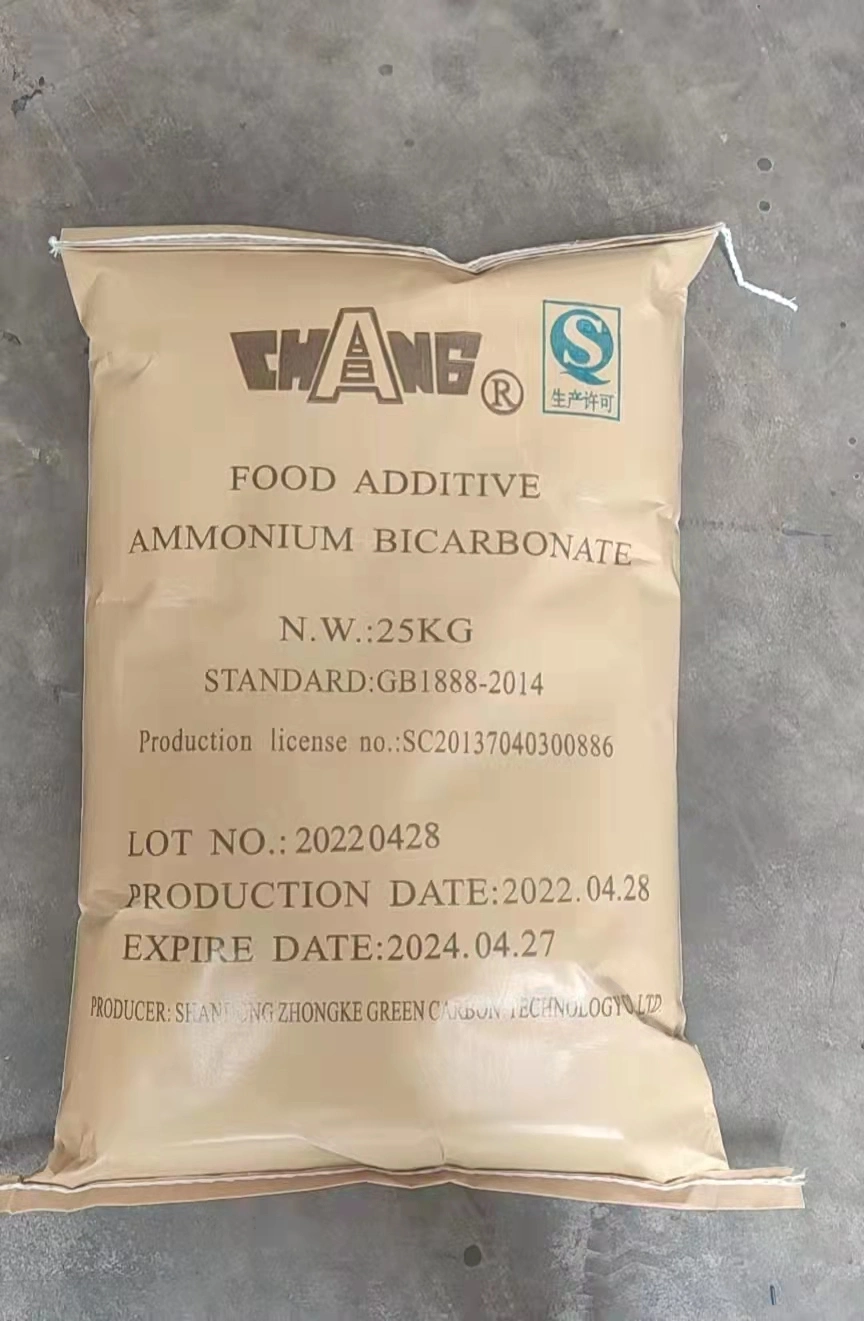 Ammonium Bicarbonate 99-100.5% Min 25 Kgs Packing Food Additive/Indusry Grade